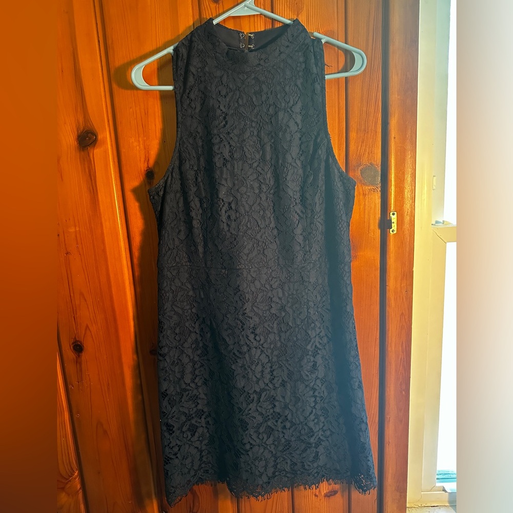 Navy lace dress size L
